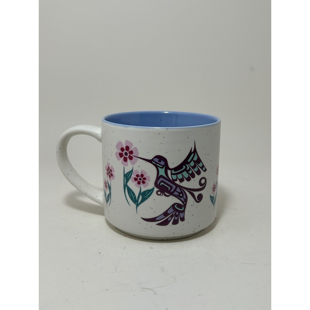 Native Northwest Hummingbird Mug‎ Francis Dick Kwakwaka'wakw Indigenous Art Blue